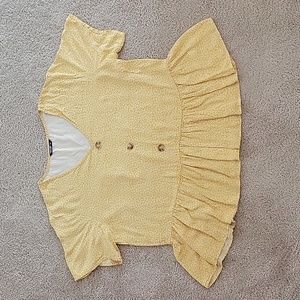 3/$20 Yellow Floral Peplum Top Shein 1X